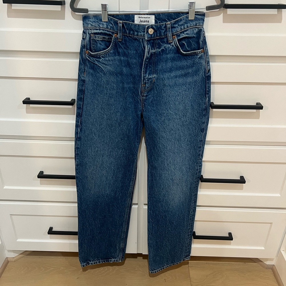 Reformation Abby High Rise Straight Jeans Size 26